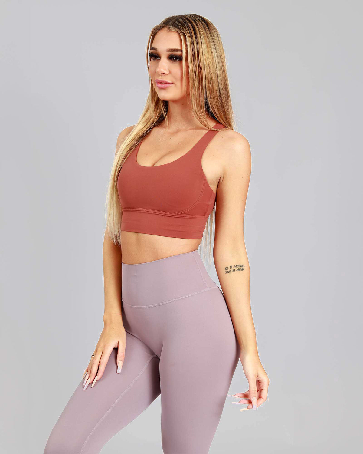 Game On Crop - Terracotta Blush