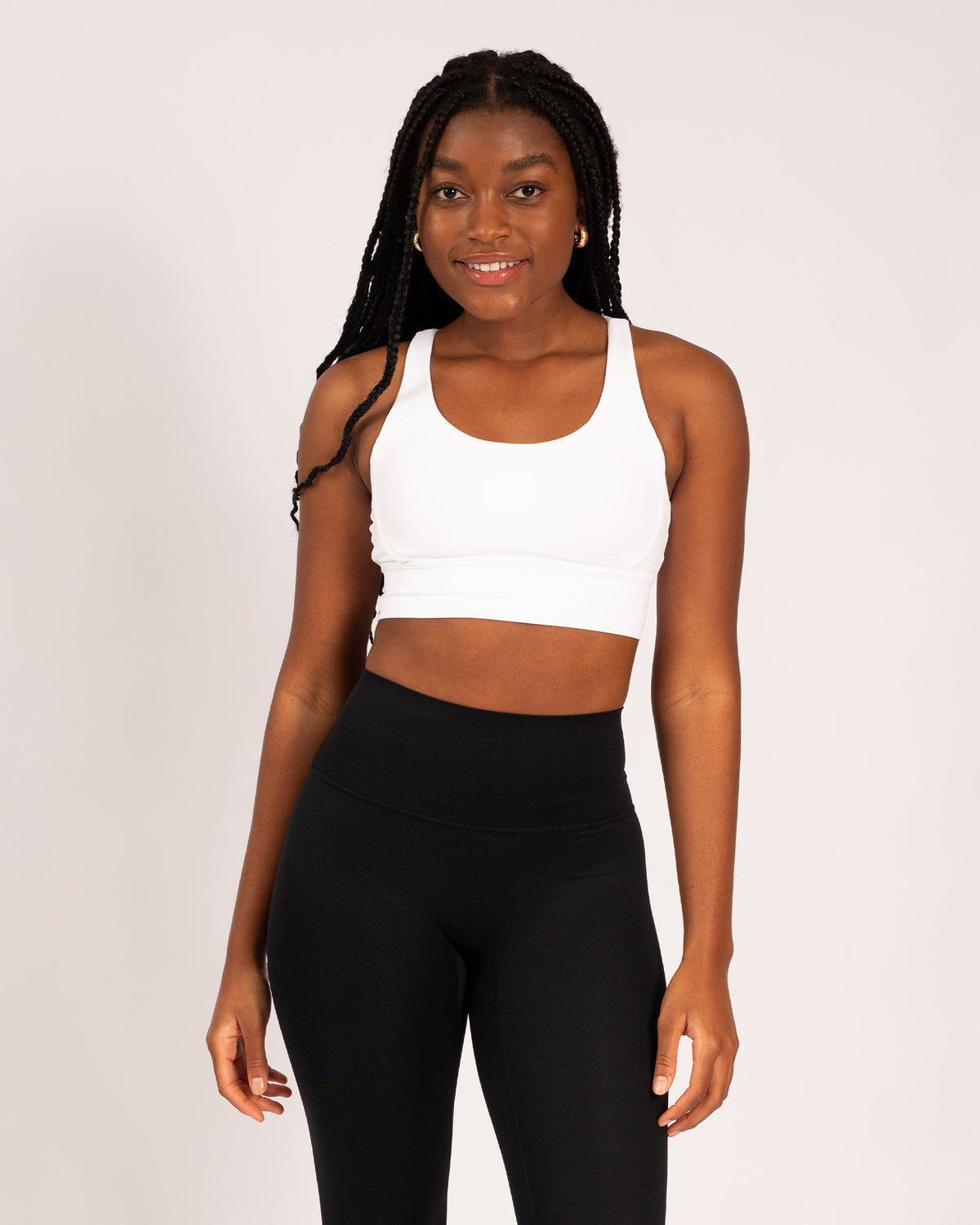 Game On Crop - White
