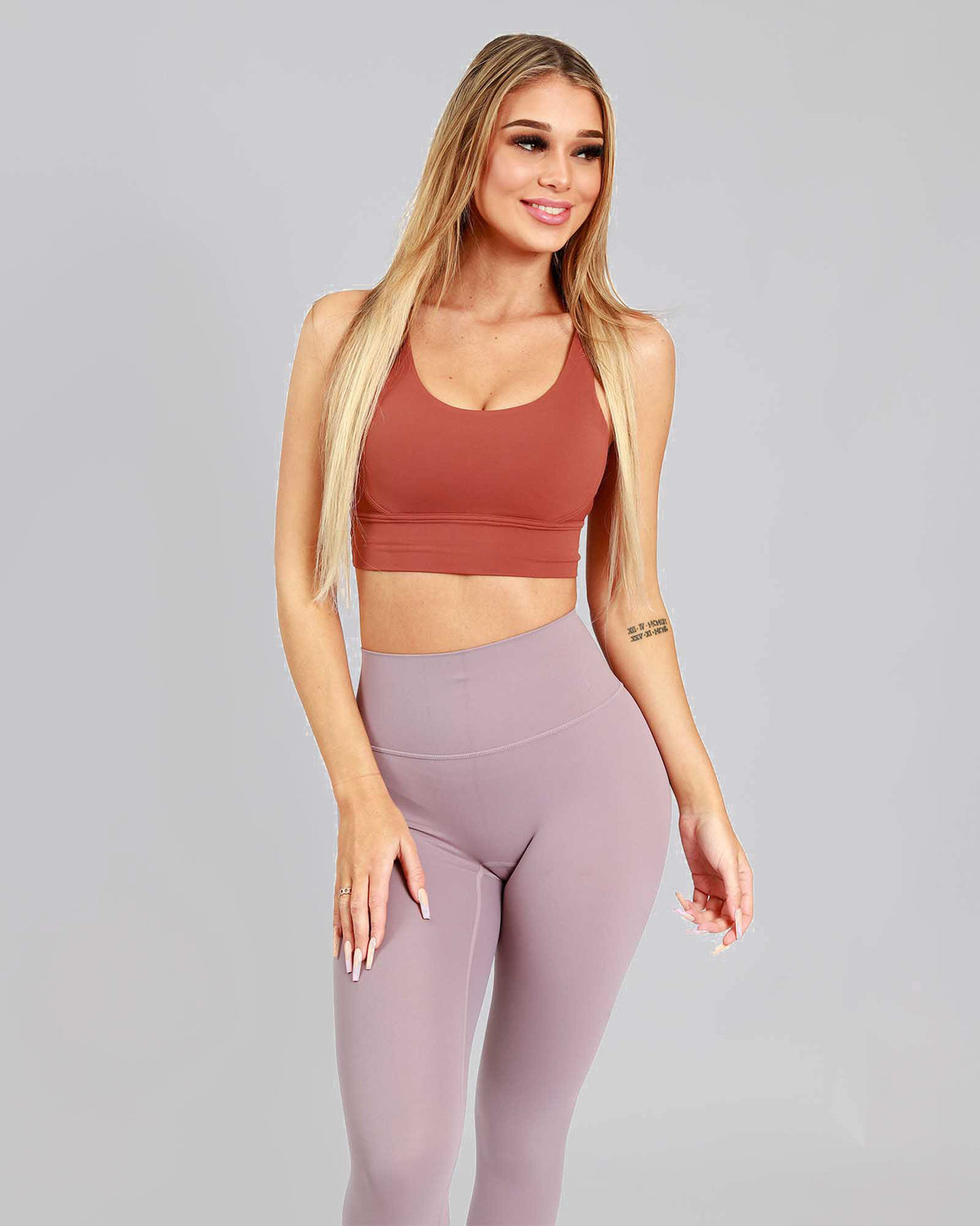 Game On Crop -  Terracotta Blush