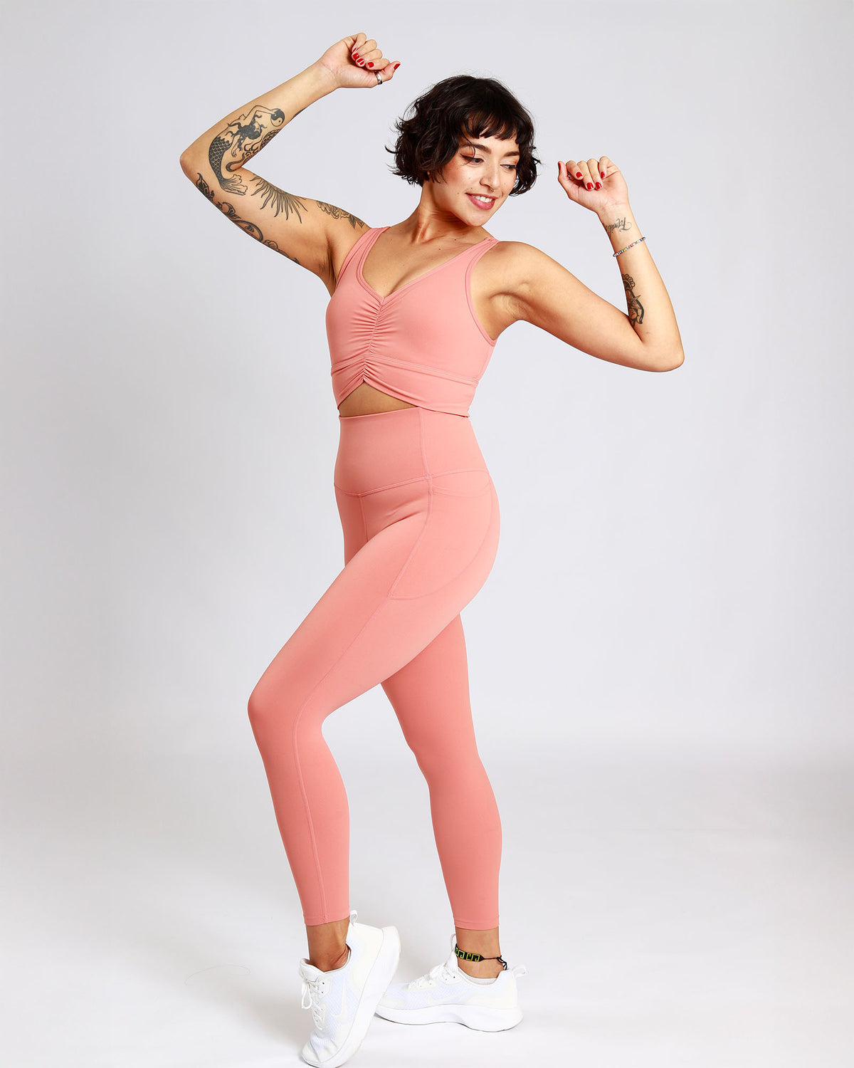 On The Go Leggings -  Soft Salmon