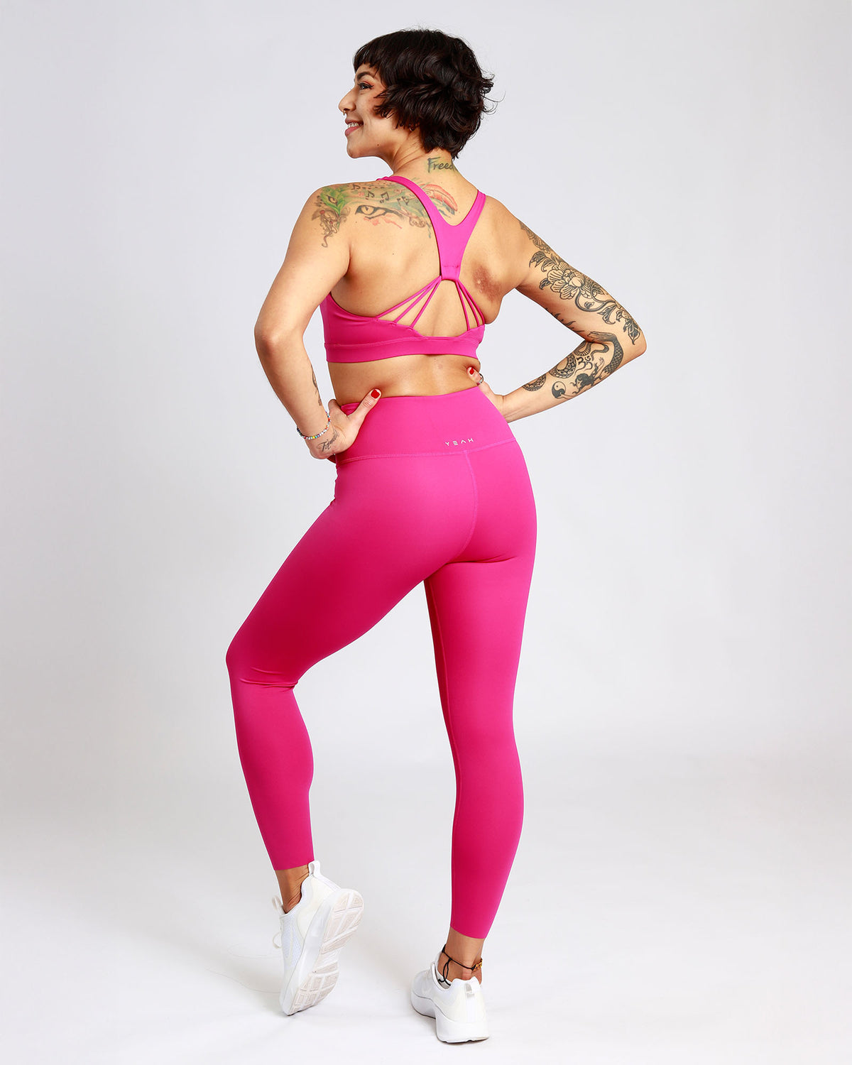 Glow Mode Leggings - Power Pink